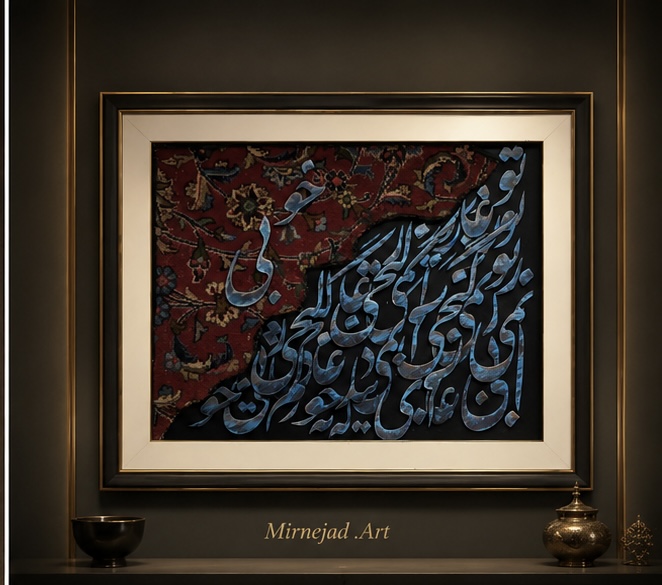تابلوی کالیگرافی برجسته
